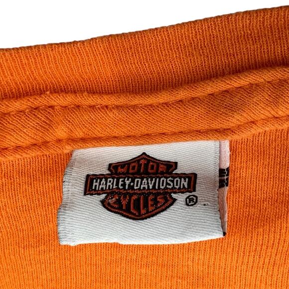 HARLEY DAVIDSON Tampa, Florida Orange Skull & Floral Graphics - Picture 9 of 11